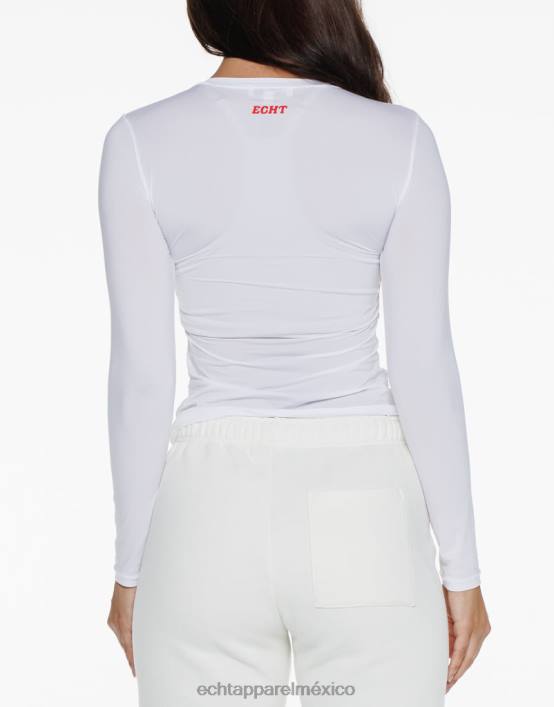 fresa manga larga mujer blanco ECHT ropa 884H186