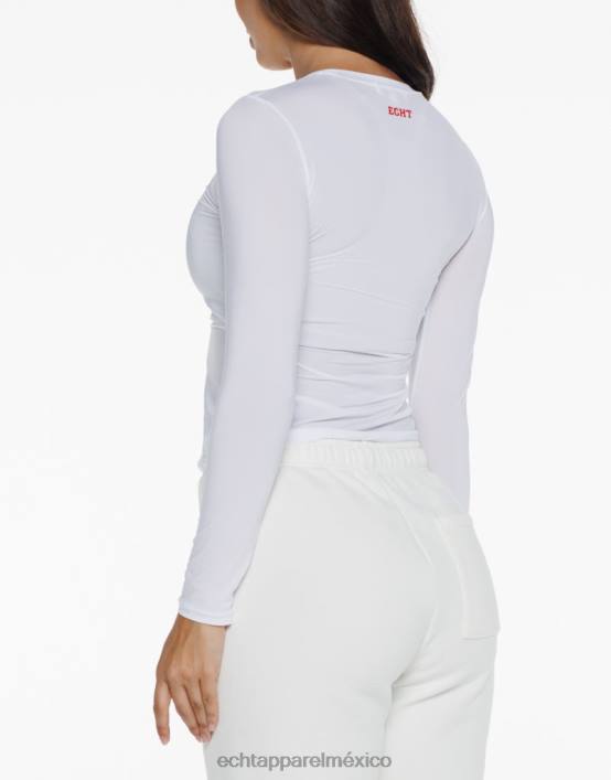 fresa manga larga mujer blanco ECHT ropa 884H186