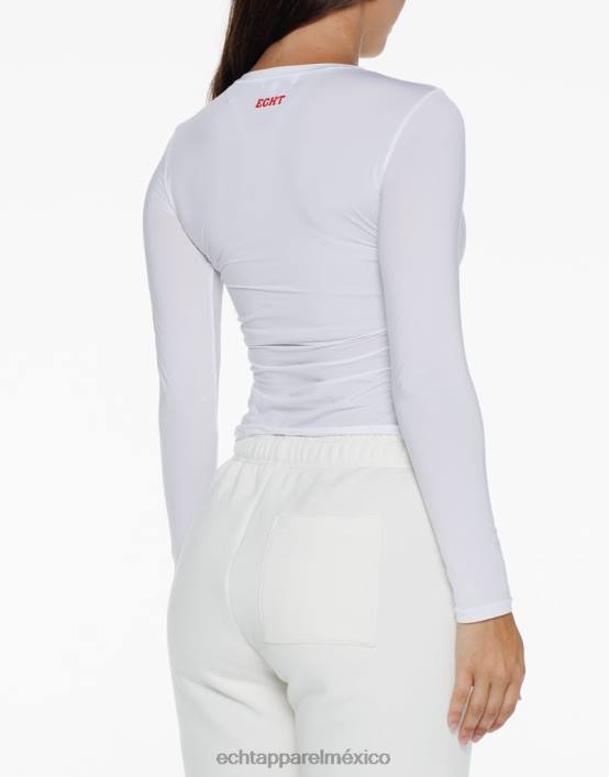 fresa manga larga mujer blanco ECHT ropa 884H186