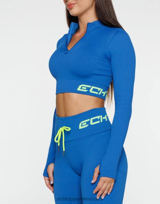 surgir estilo manga larga v2 mujer azul ECHT ropa 884H417