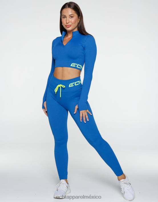 surgir estilo manga larga v2 mujer azul ECHT ropa 884H417