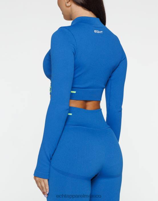 surgir estilo manga larga v2 mujer azul ECHT ropa 884H417