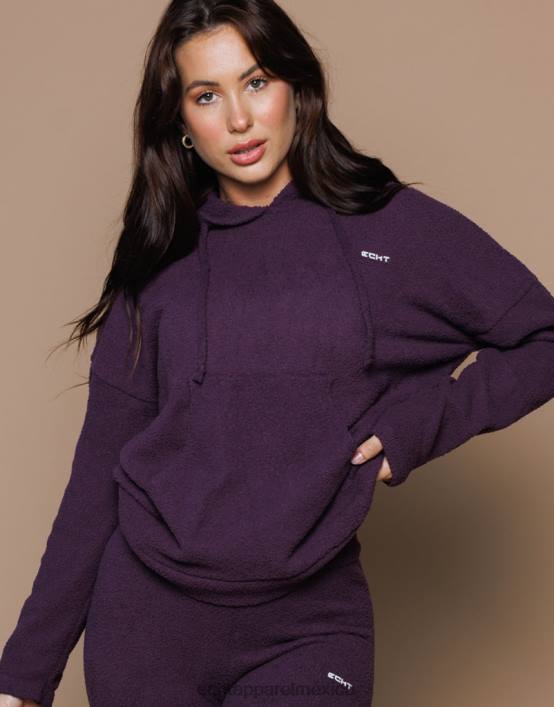 sudadera con capucha jogo mujer ciruela ECHT ropa 884H320