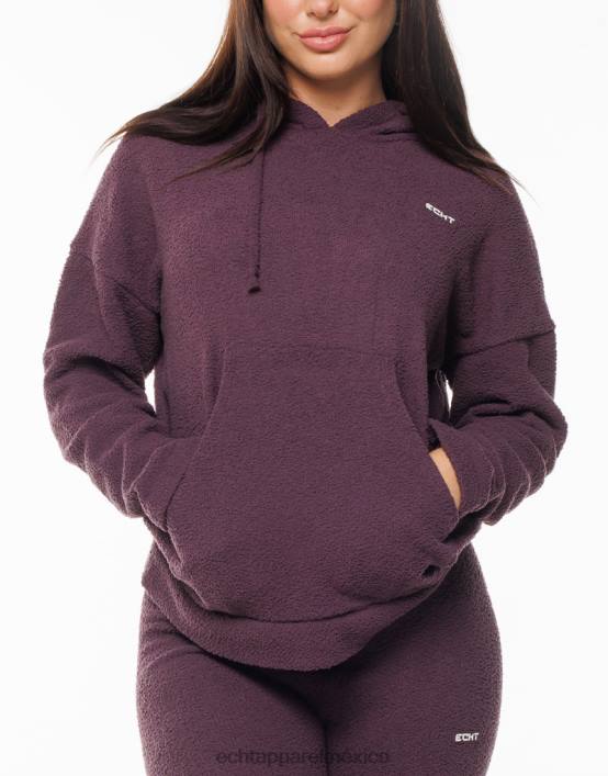 sudadera con capucha jogo mujer ciruela ECHT ropa 884H320