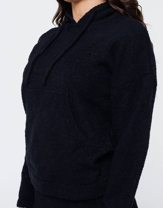 sudadera con capucha jogo mujer negro ECHT ropa 884H202