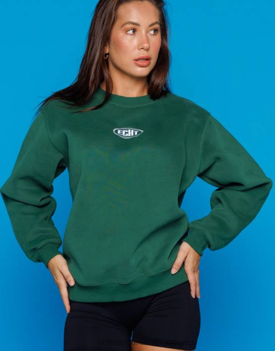 suéter clásico mujer verde clasico ECHT ropa 884H198