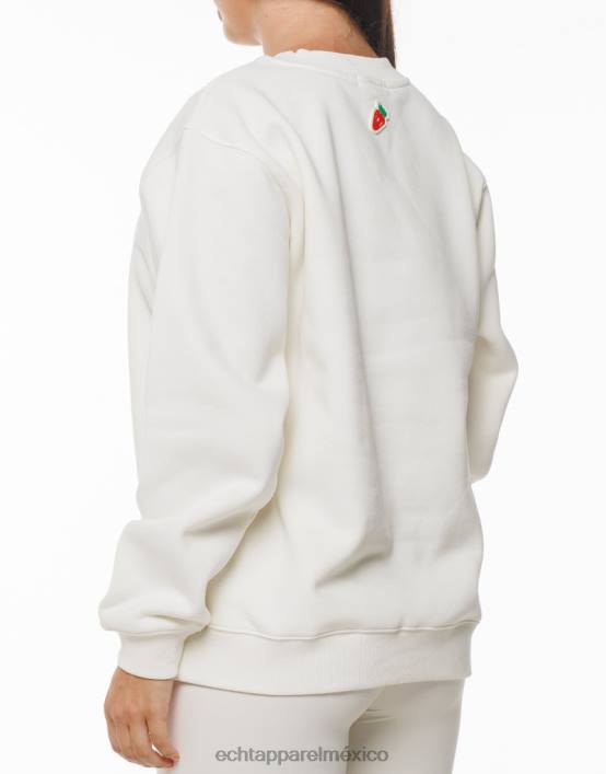 suéter de fresa mujer blanco ECHT ropa 884H184