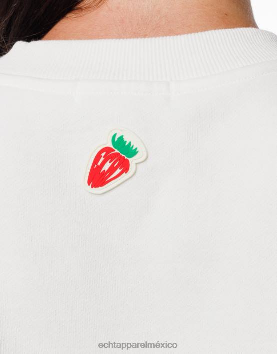 suéter de fresa mujer blanco ECHT ropa 884H184
