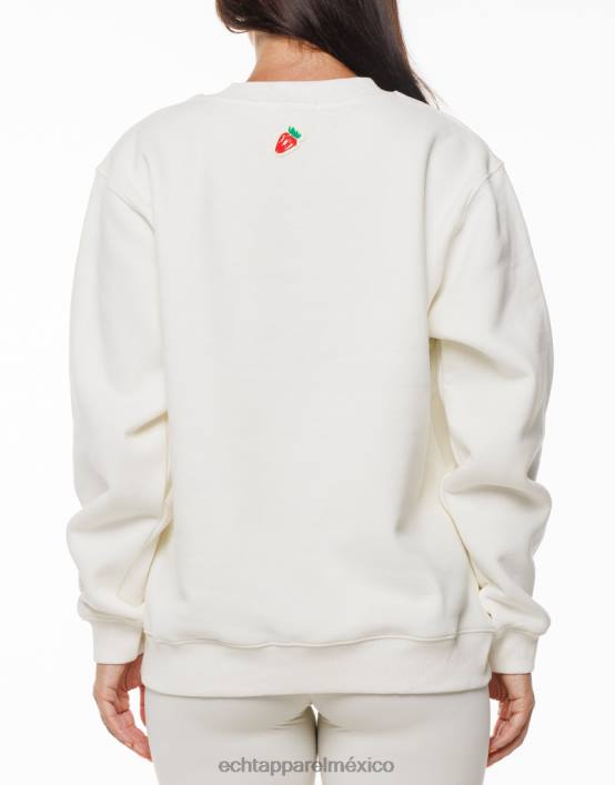 suéter de fresa mujer blanco ECHT ropa 884H184