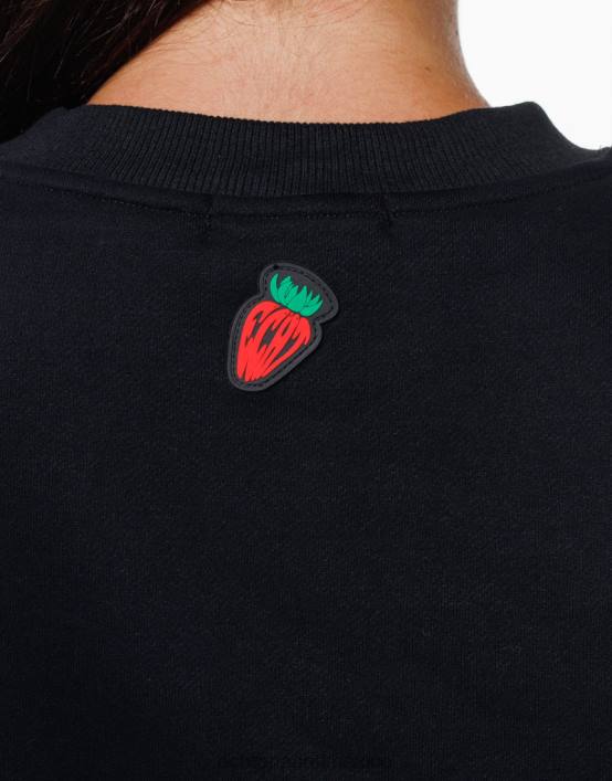 suéter de fresa mujer negro ECHT ropa 884H183