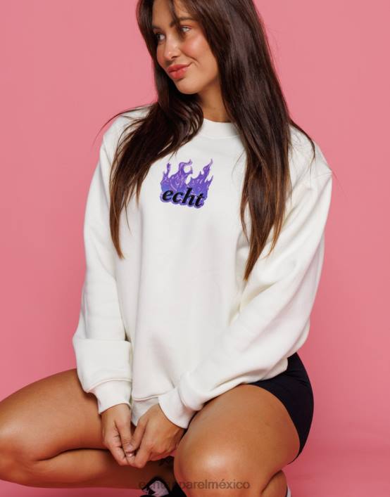 suéter de fuego mujer blanco ECHT ropa 884H191