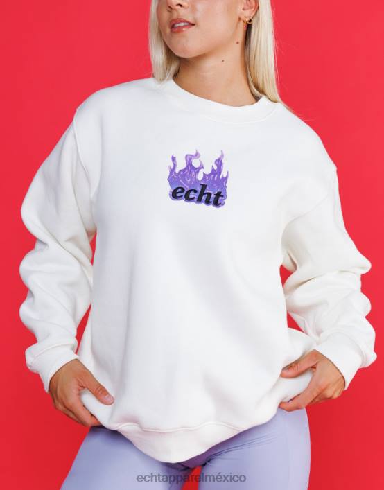 suéter de fuego mujer blanco ECHT ropa 884H191