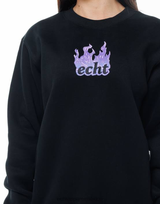 suéter de fuego mujer negro ECHT ropa 884H199