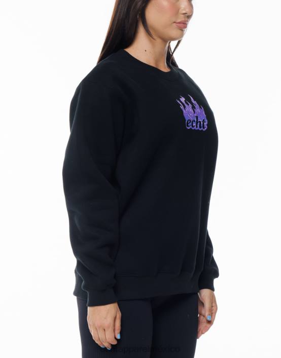 suéter de fuego mujer negro ECHT ropa 884H199