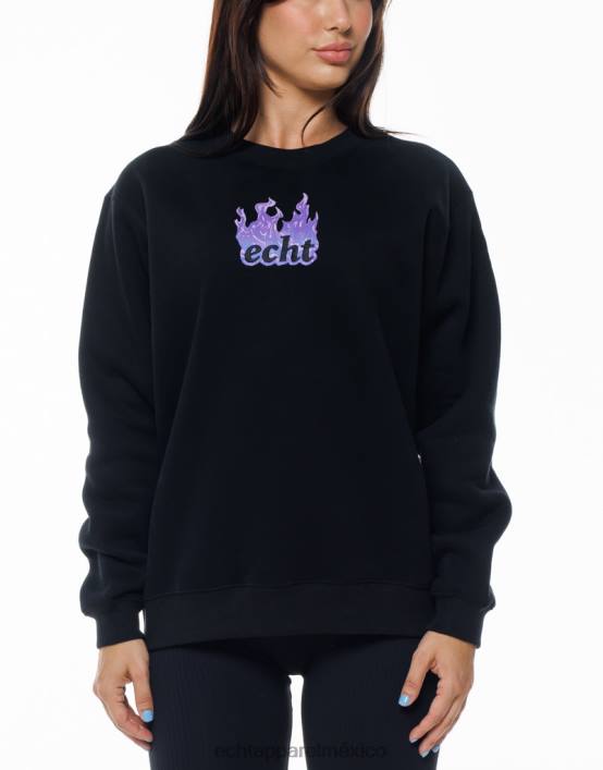 suéter de fuego mujer negro ECHT ropa 884H199