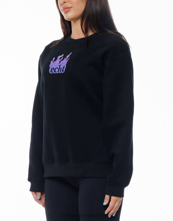 suéter de fuego mujer negro ECHT ropa 884H199