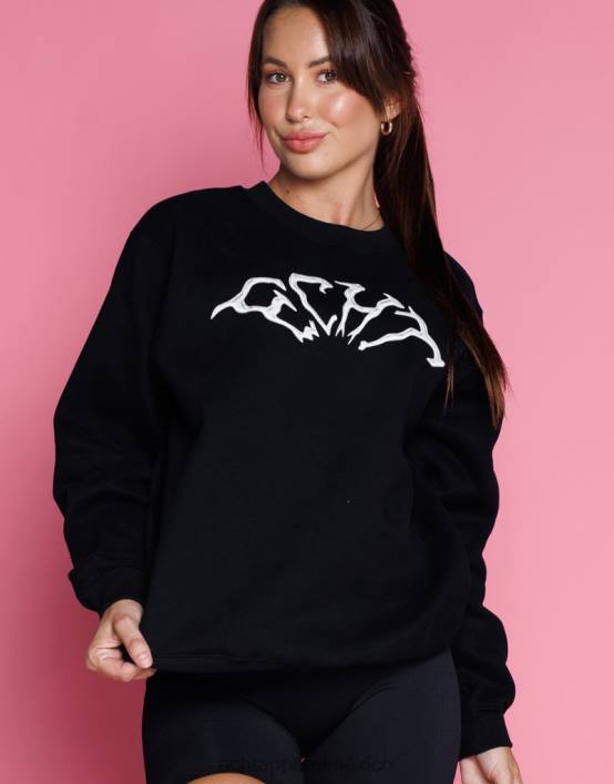suéter terror mujer negro ECHT ropa 884H226