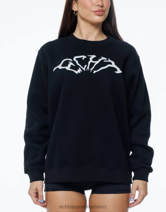 suéter terror mujer negro ECHT ropa 884H226