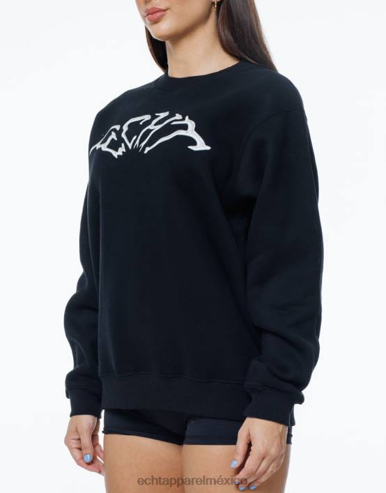 suéter terror mujer negro ECHT ropa 884H226