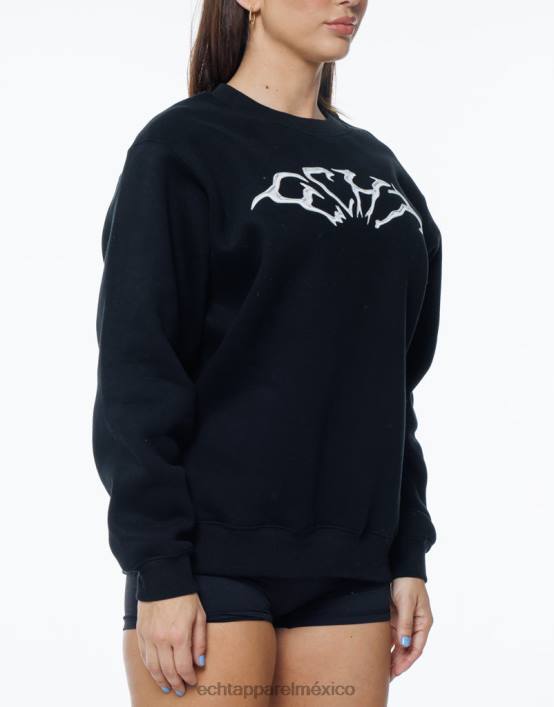 suéter terror mujer negro ECHT ropa 884H226