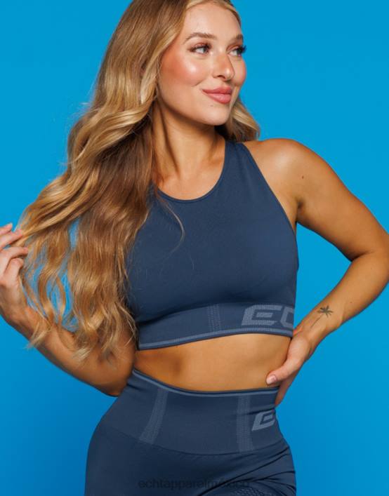 surgir volver sujetador deportivo mujer azul denim ECHT ropa 884H118