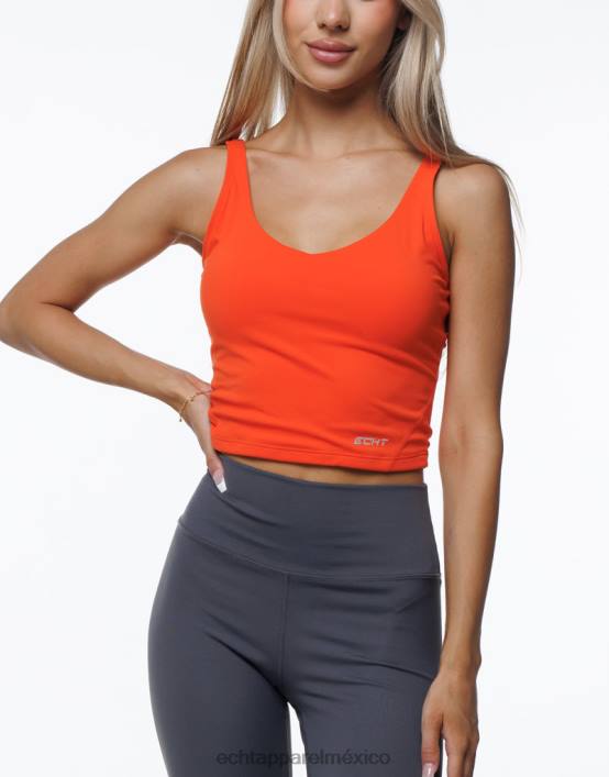 forma camiseta sin mangas mujer naranja resplandor solar ECHT bolsa 884H532