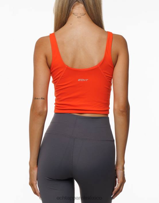 forma camiseta sin mangas mujer naranja resplandor solar ECHT bolsa 884H532