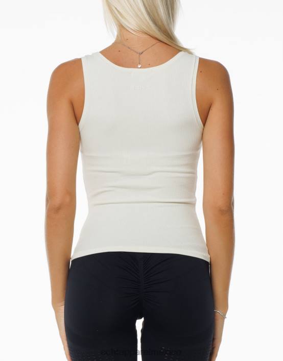 tanque acanalado mujer crema ECHT ropa 884H215