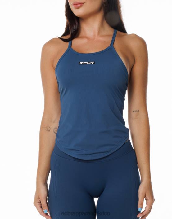 tanque de apoyo aéreo mujer azul denim ECHT ropa 884H335